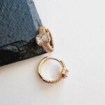 Auskarai 1,3×0,7cm.