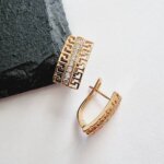 Auskarai 1,7×0,9cm.