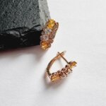 Auskarai 1,5×0,7cm.