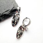 Auskarai 2,9×0,9cm.