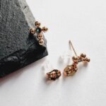 Auskarai 1,2×0,9cm.