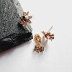 Auskarai 1,1×0,9cm.