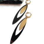 Auskarai 7,8×1,5cm.