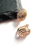 Auskarai 1,4×1,1cm.