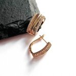 Auskarai 1,5×0,7cm.