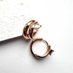 Auskarai 1,7×1,3cm.