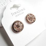 Auskarai 1,2cm.skersmuo