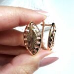 Auskarai 2,3×1,2cm.