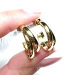 Auskarai 2cm.skersmuo