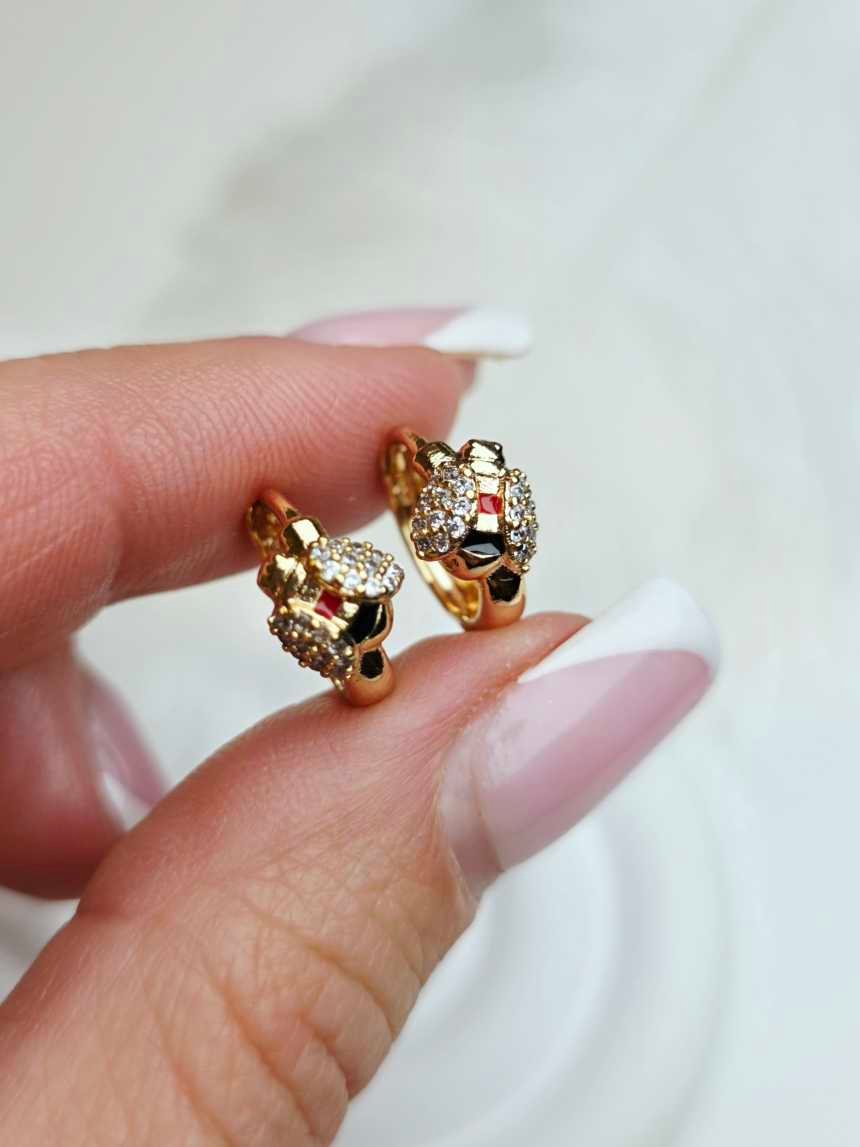 IMG_COM_2025121015591366410 Auskarai 1,2/0,7cm. - Image 1