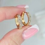 Auskarai 1,5×0,3cm.