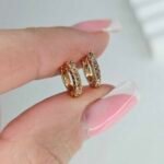 Auskarai 0,9cm.skersmuo