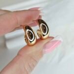 Auskarai 1,5cm.skersmuo