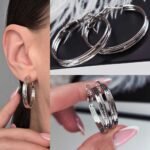 Auskarai (3cm.skersmuo)