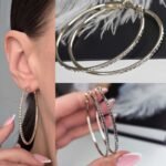 Auskarai (4,5cm.skersmuo)