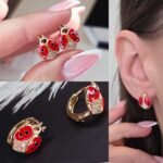 Auskarai (1,3cm.skersmuo)