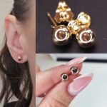 Auskarai (0,6cm.skersmuo)