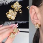 Auskarai (gėlė sukasi)