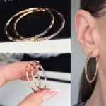 Auskarai (3,5cm.skersmuo)