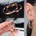 Auskarai (3cm.skersmuo)