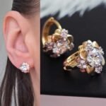 Auskarai „Gėlė“