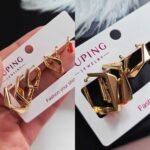 Trijų dydžių auskarų komplektas